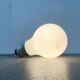 Bulb lamp, bulb on a stand or German suspension in mid-century space style by Ingo Maurer for M Design, 1960s.