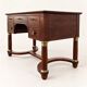 Empire style flat desk in mahogany