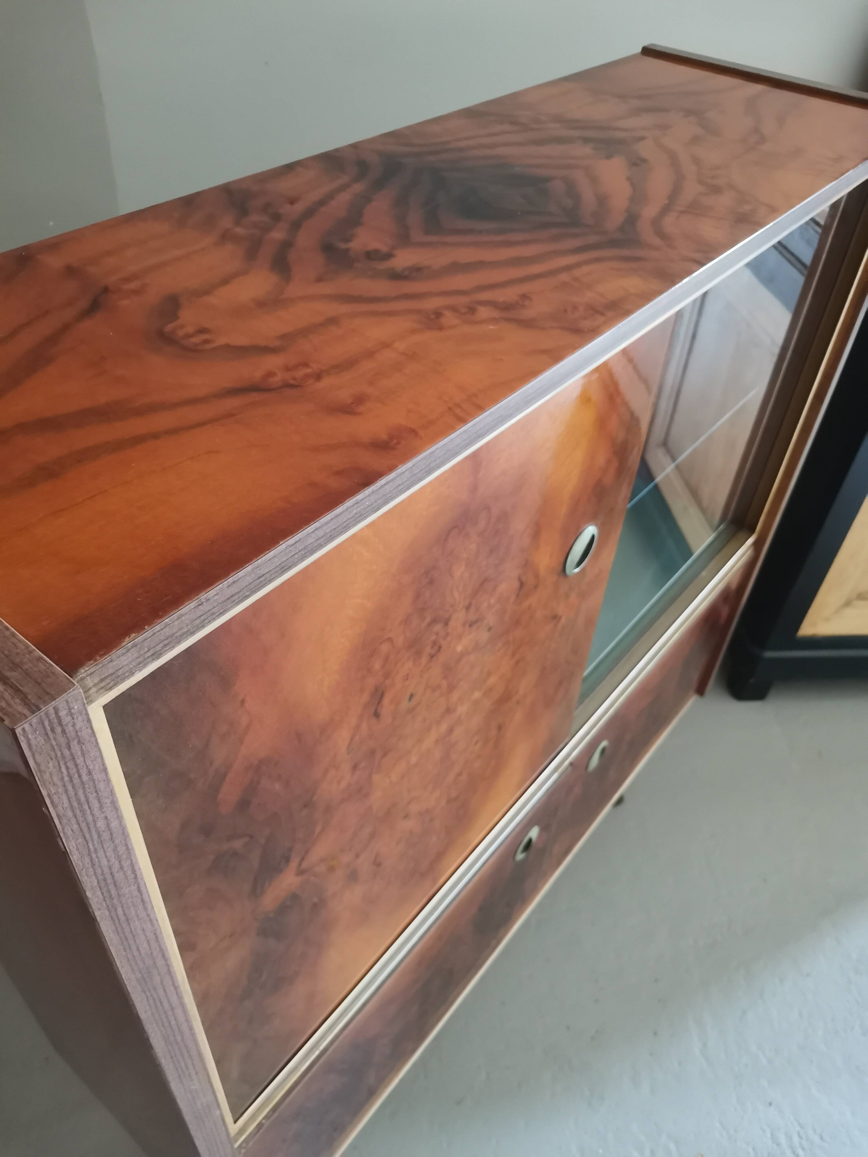 Vintage walnut buffet bar