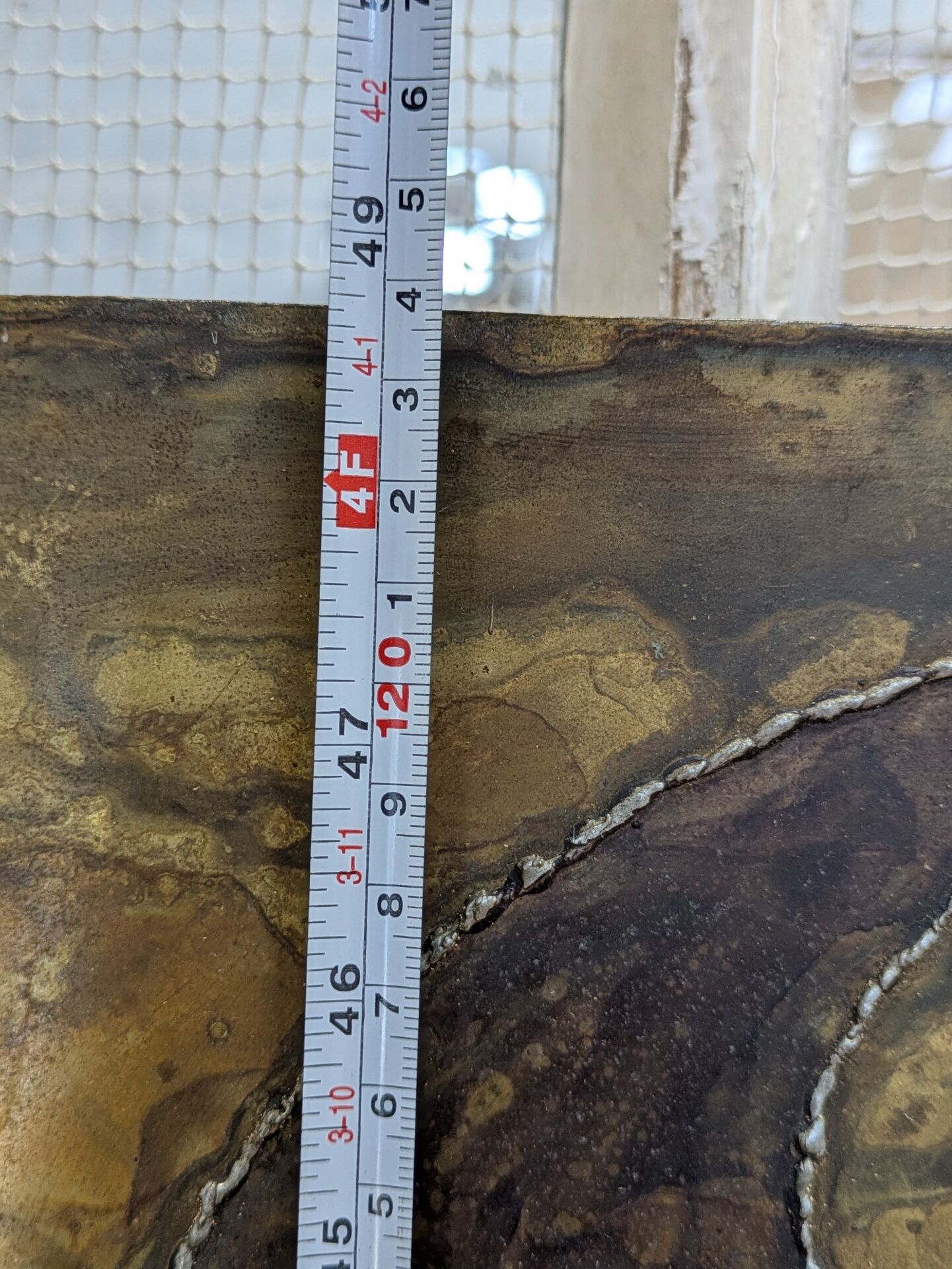 Large brutalist wall panel
