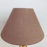 Pair of vintage turned wood lamps