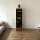 Classeur à rideau vintage en bois année 50/60