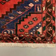 Vintage Tribal Rug 205x137 cm Wool Oriental Hand Made Rug Red, Navy