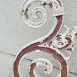 Hunting wheels gate jib bourgeois house in cast iron 19th