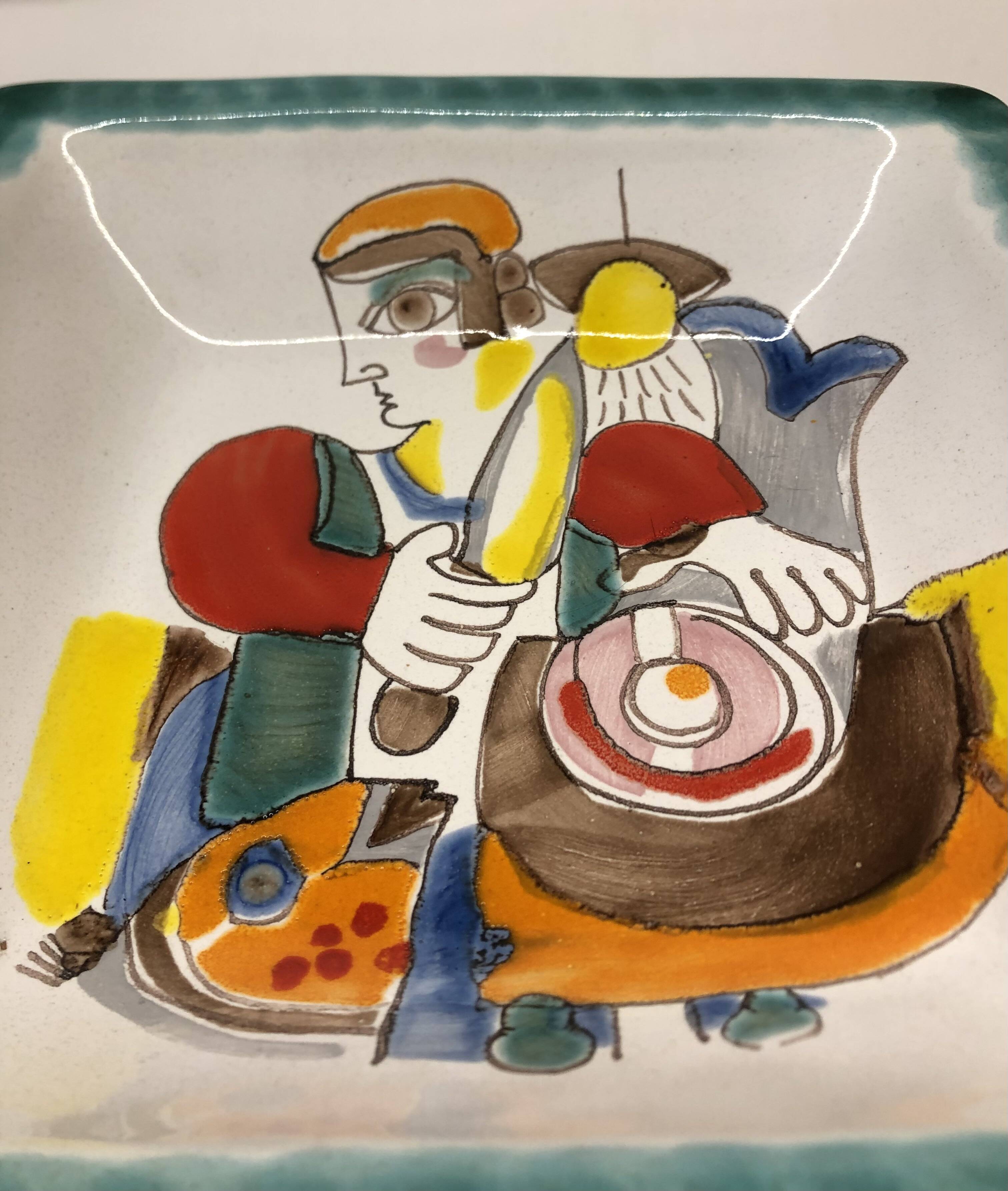 Italian ceramic empty pocket by Desimone