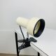 White metal clamp spotlight, vintage