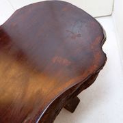 Large brutalist "live edge" mid-century coffee table