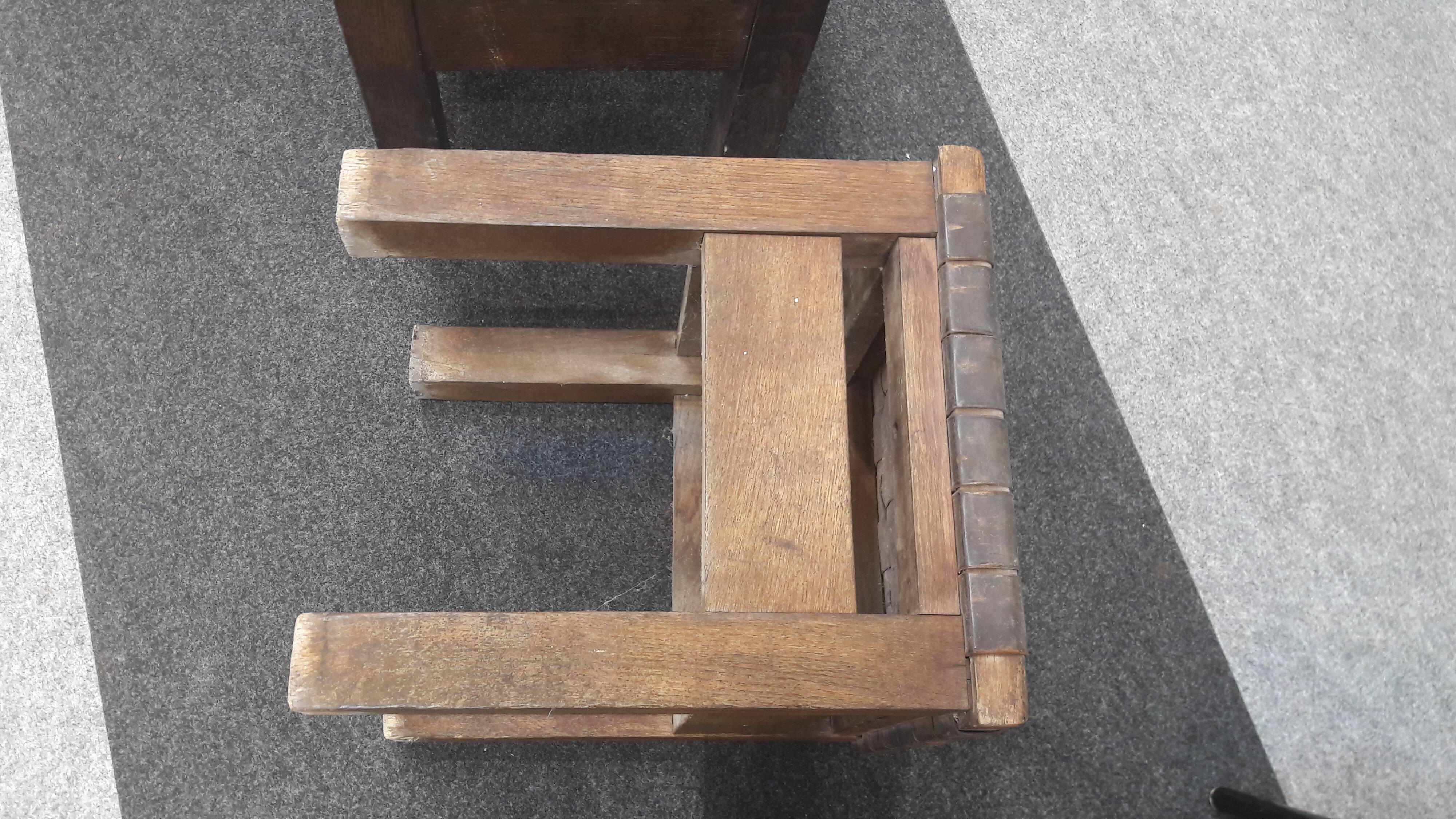 Paire tabourets ancien guichetier PTT