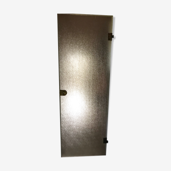 Clarit vintage brass and textured glass door securit