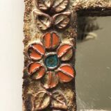 Ceramic mirror, La Roue, Vallauris.