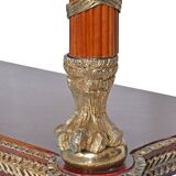 Console topped with an Empire-style mirror.