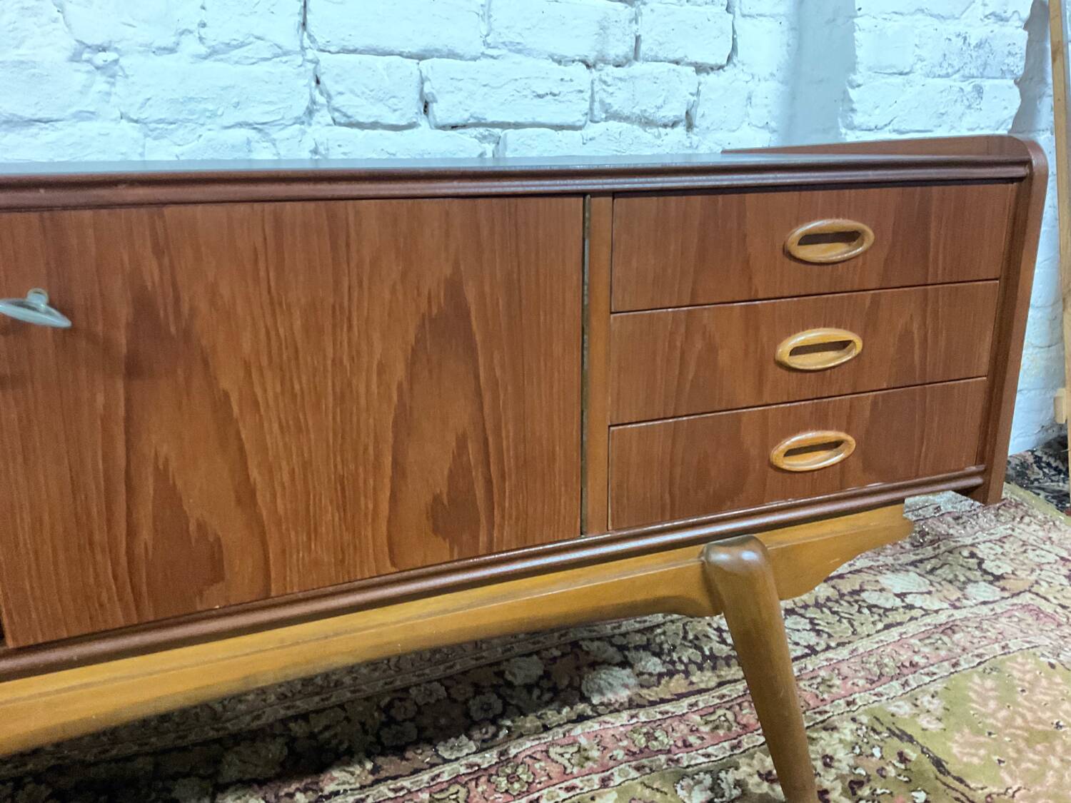 Scandinavian teak TV cabinet sideboard from the 60s