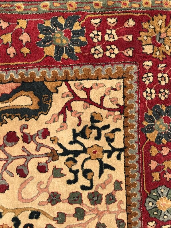 Ancient French rug   handmade 200x 300cm