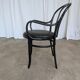 Set of 4 Mix&Match Thonet Style Dining Chairs / Black Bentwood Cane Chairs