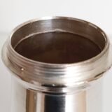 Silver-plated sugar shaker with fluted edges