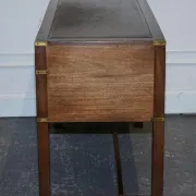 Vintage Military Campaign Desk with Leather Top from Harrods London