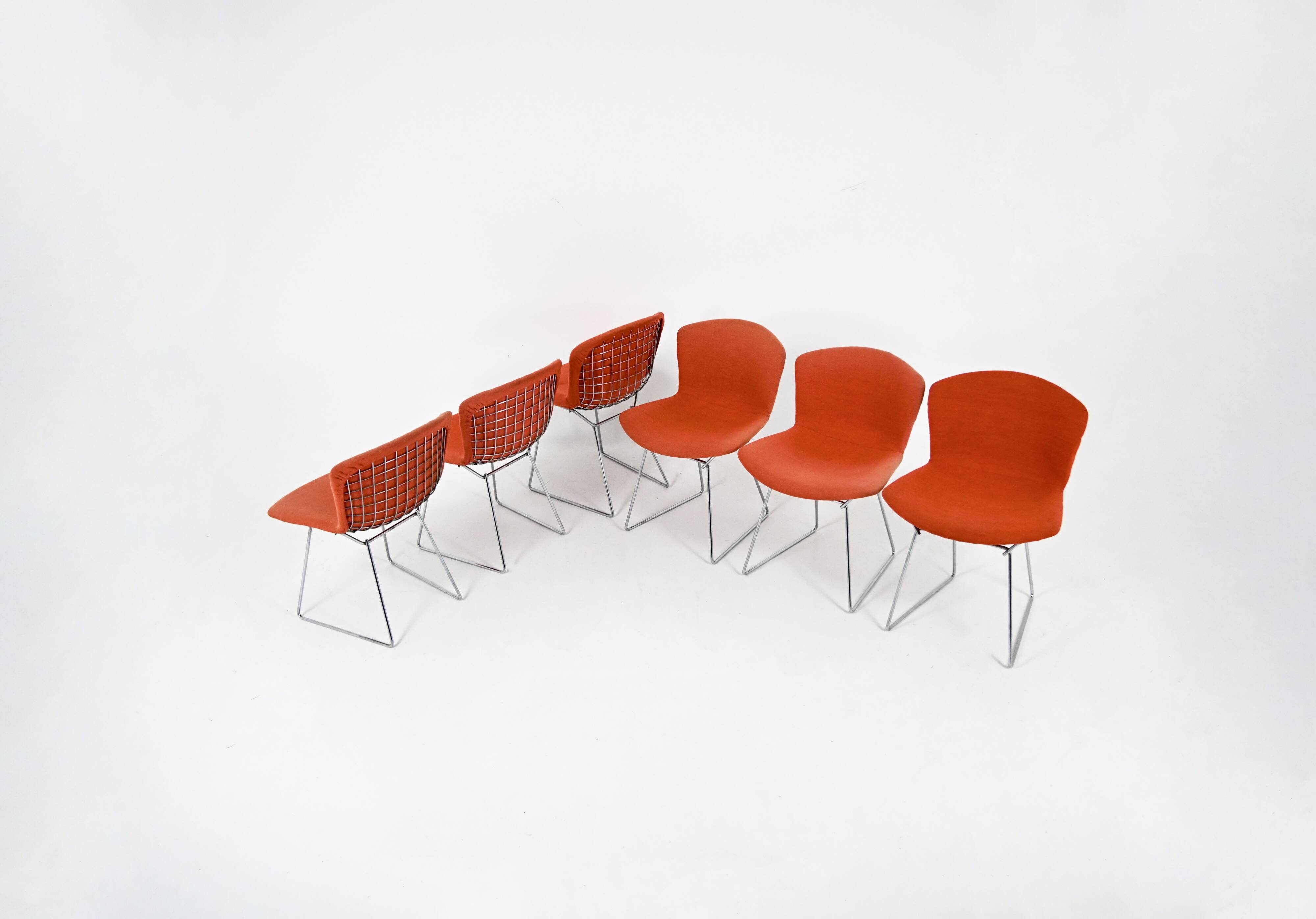 Set of 6 chairs by Harry Bertoia for Knoll, 1960s
