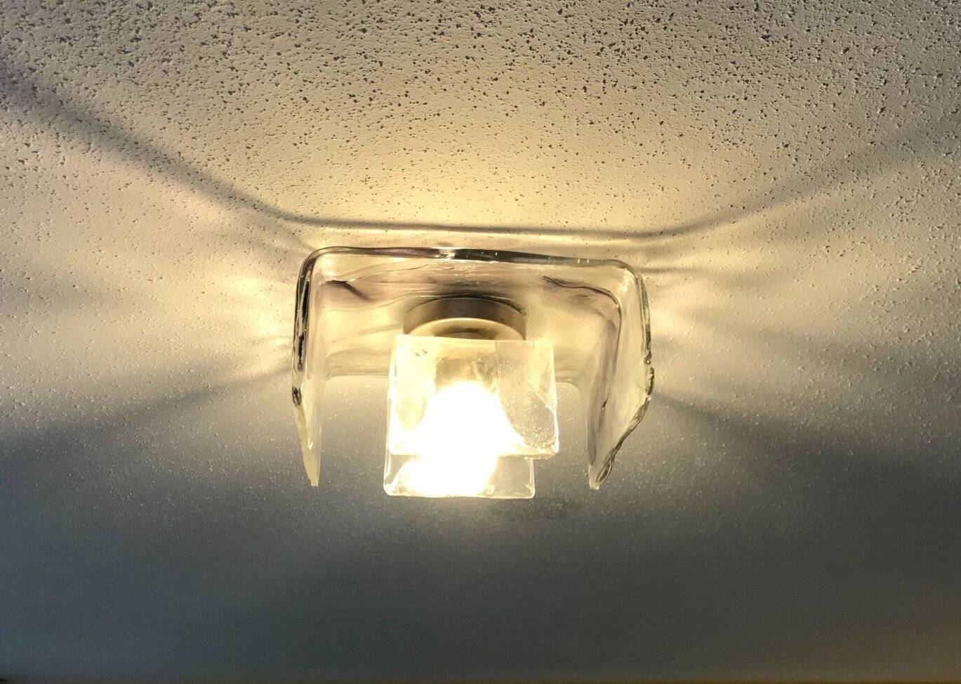 Murano Ceiling Light by Carlos Nason Murano Vintage 70s