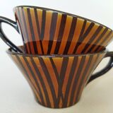 Sarreguemines "Domino" cups
