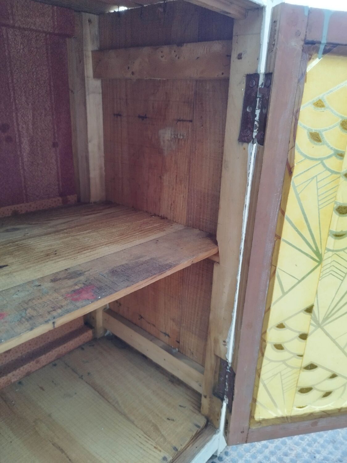 Old glass cabinet pharmacy cabinet