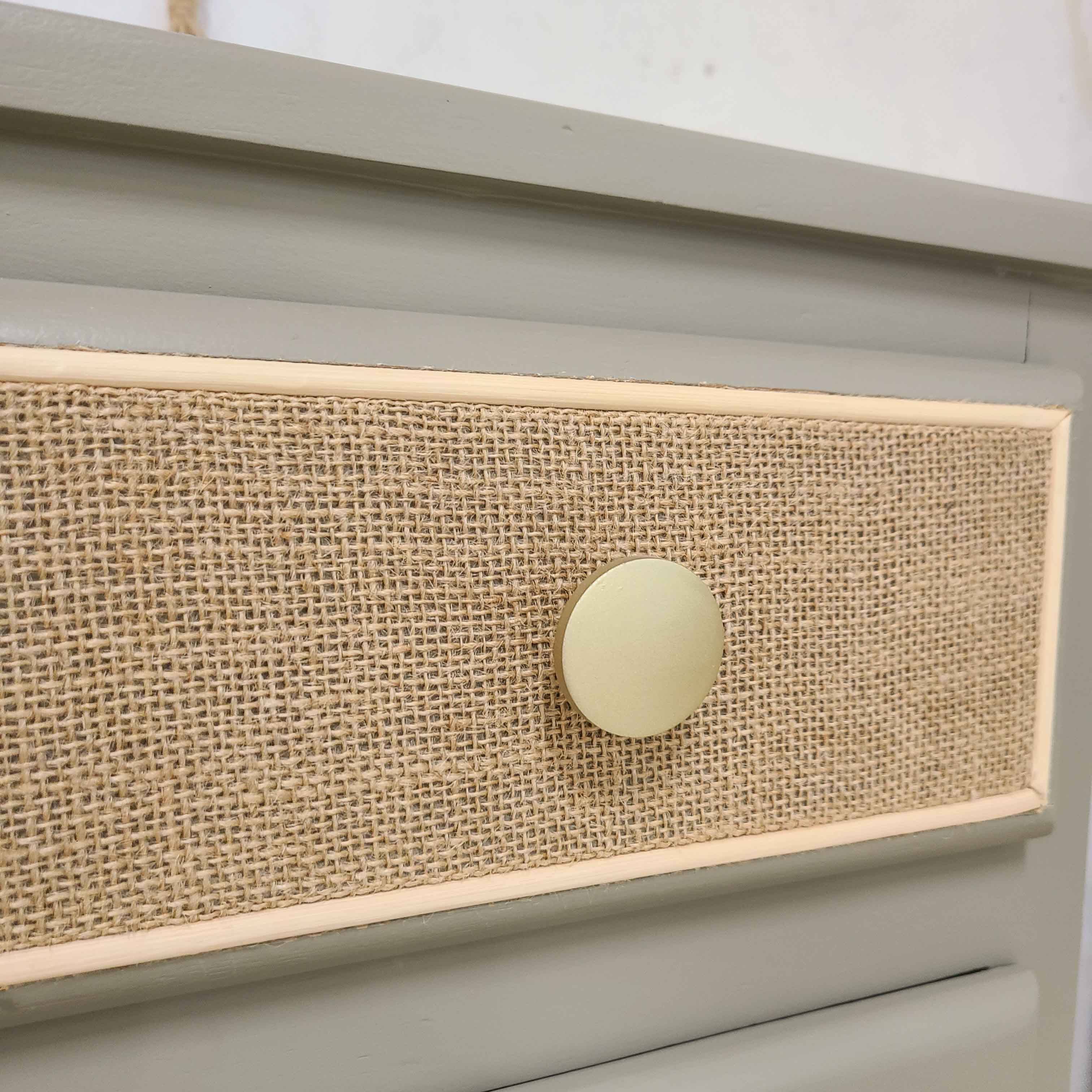 Vintage khaki chest of drawers