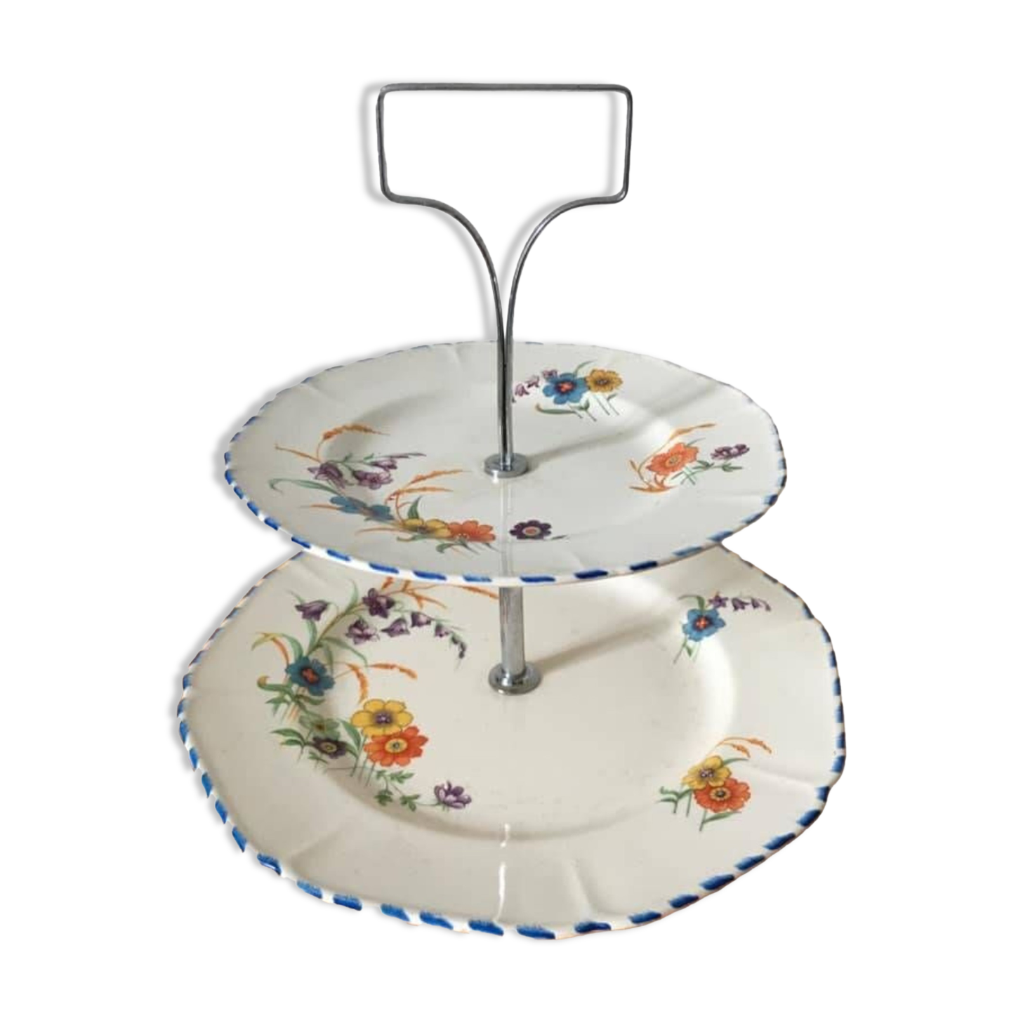 Porcelain server or display stand stamped Parrott & Company, Made in England, n° 478