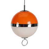 Orange Space Age Ball Sphere Pendant Lamp
