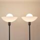 2 Postmodern 1980s Memphis Style Uplighter Floor Lamps, Torchiere, Italy, 1980s