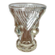 art deco bubble effect glass vase