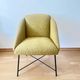 Mid Century Modern Lounge Chair 1950s Scandinavian Armchair Mustard Yellow