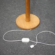 Vintage fir wood floor lamp, floor lamp, wooden lamp