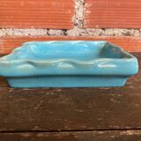 Old Poche D YRONDY Turquoise Blue Ceramic Made In France Wine