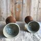 Stoneware candle holders