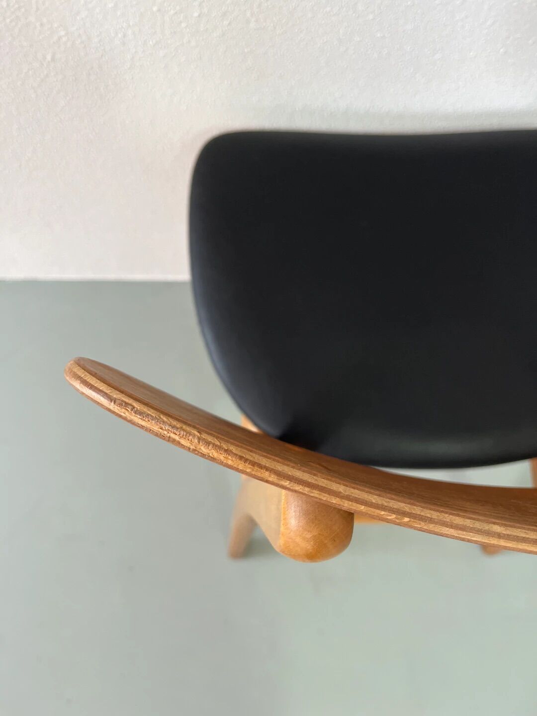 Danish design chairs in teak & skai 1960