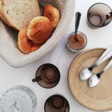 Vintage stoneware dessert plates