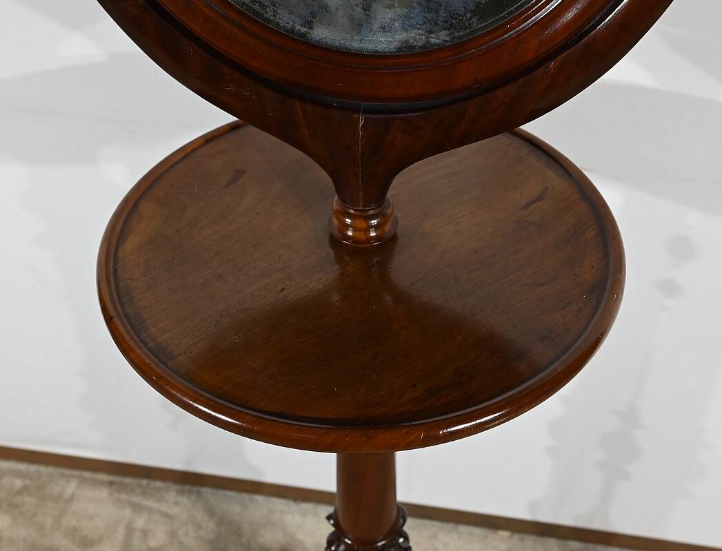 Small Barbière in Solid Mahogany, Restoration Period – 1st part 19th century