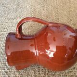Glazed terracotta pitcher