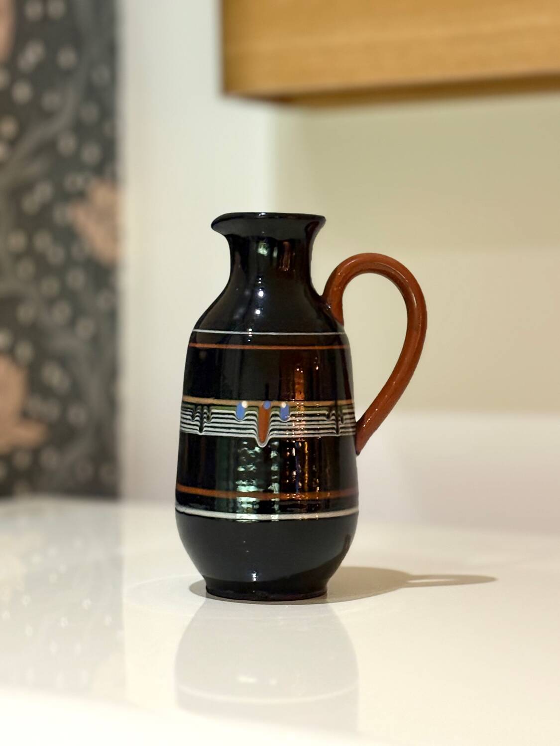 Pichet vase vintage céramique artisanale Europe