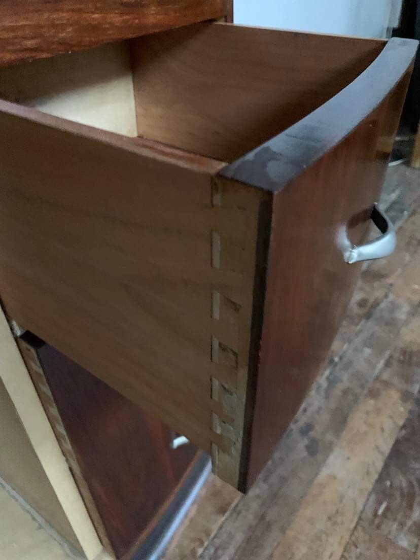 Bureau secrétaire art déco en palissandre