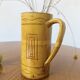 Vintage yellow glazed stoneware jug