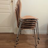 6 Fritz Hansen chairs, model series 7