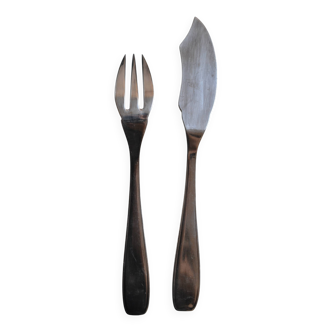 SOH 24-piece silver-plated fish set
