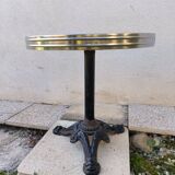 Vintage cast iron pedestal bistro table