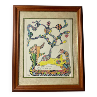 Lithograph, Diana's Dream, Niki de Saint Phalle