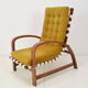 Art-deco adjustable armchair, designed by Jindrich Halabala,Restored,1930's