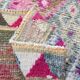 Tapis de couloir Oushak multicolore doux, 75 x 397 cm