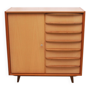 Commode bicolore en érable/noyer