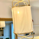 Suspension tissu et bambou