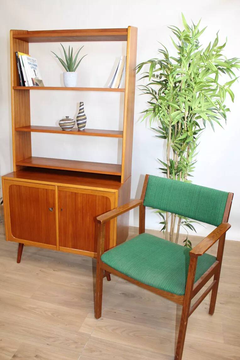 Vintage Scandinavian teak library – Sven Dyrlund – 1960s