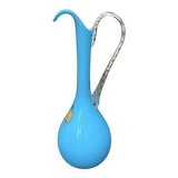 Ancien vase pichet en opaline turquoise de Versailles – années 60